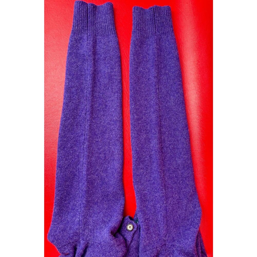 Ralph Lauren XL Purple Marbled Wool/Angora Blend Button Front Cardigan Sweater - Picture 5 of 8